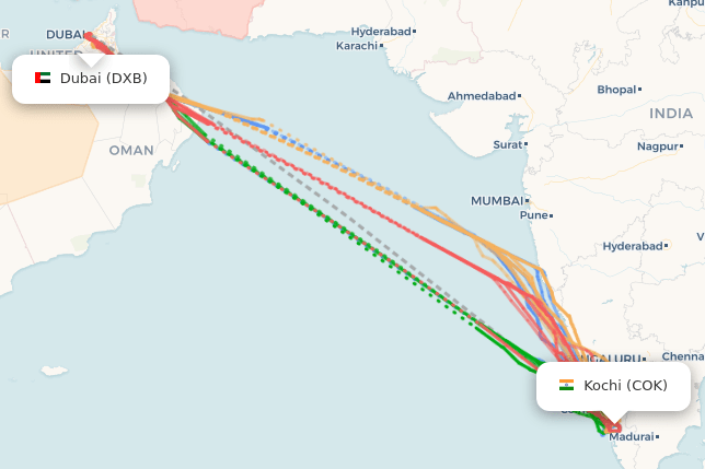 DXB-COK