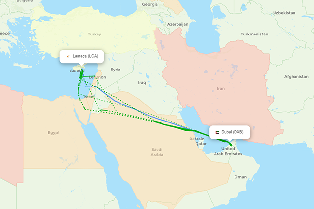 LCA-DXB