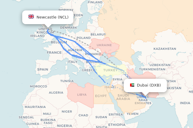 NCL-DXB